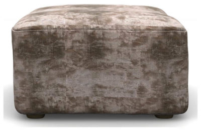 Heart of House Harrison Shimmer Fabric Footstool - Mink
